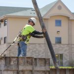 Foundation of the monastery is being poured